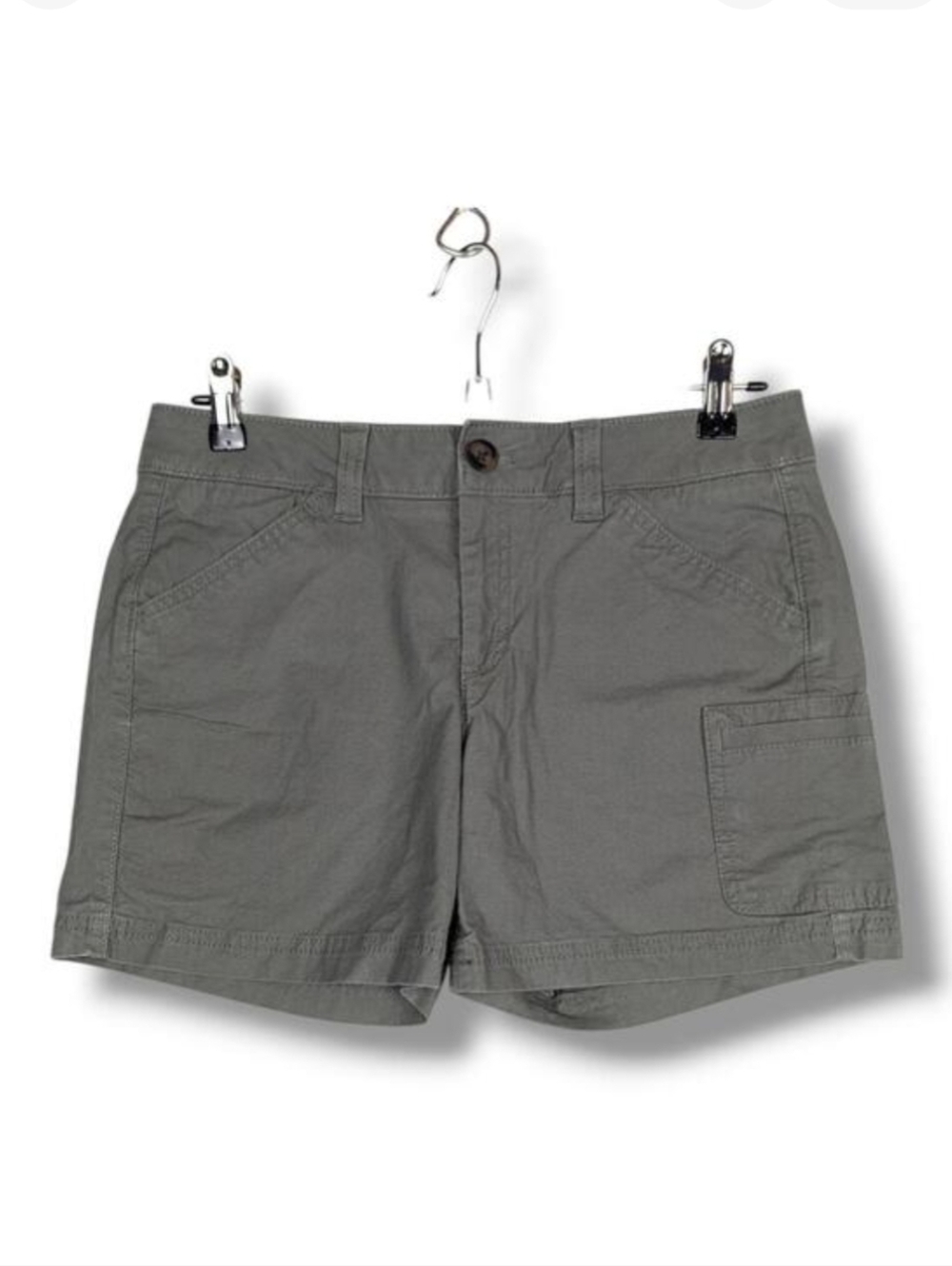 Eddie Bauer Ripstop Cargo Shorts 4 Olive Green‎ Hiking Outdoor 4.5" Short